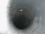 Looking down the pipe