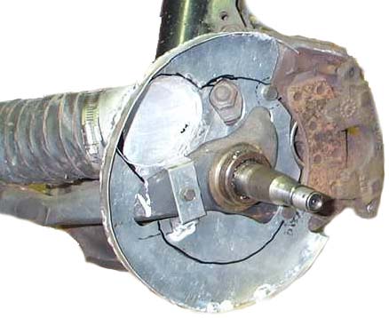 Brake Duct Spindle Hat - Single Piston Caliper