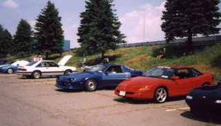 This is Andris (IROC) and Mike (Saturn) at a CART autox in CT.